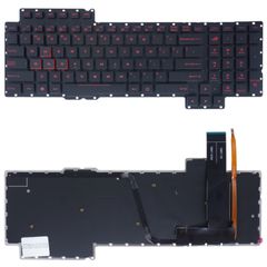 Πληκτρολόγιο Laptop keyboard για ASUS ROG G752 BLACK WITHOUT FRAME US SMALL ENTER With Backlit - V153062A 0KNB0-E610US00 0KNB0-E610UI00 ( Κωδ.40569USNOFRAMEBACKLIT )