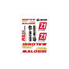 Σετ Καρτελα Αυτοκολλητα Malossi 24.7X35 Cm (25Τεμ) | Malossi
