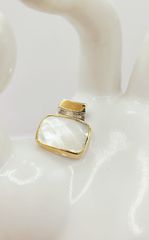 Vintage μενταγιόν Mother of Pearl από χρυσό Κ18 και ασήμι 925 Α90046 ΤΙΜΗ 950 ΕΥΡΩ