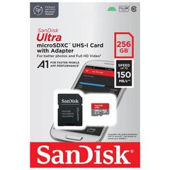 Κάρτα μνήμης Micro SDXC C10 UHS-I SanDisk Ultra 150MB/s 256GB + 1 ADP