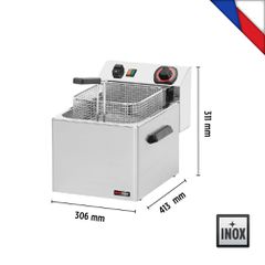 INOXWEB 2026-Φριτέζα ηλεκτρική μονή 8 lt | 3.4Kw FE 07 S