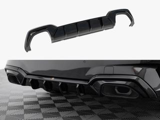 Διαχύτης / Diffuser Προφυλακτήρα Maxton Design BMW 340i M-Pack (G20 / G21) (2018-2022) - Μαύρο Γυαλιστερό (ΧΩΡΙΣ ΚΟΤΣΑΔΟΡΟ) - (BM-3-21-MPACK-RS1RS3RGOO_OO)