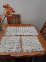 Σετ 3 σεμέν πλεκτά βελονάκι