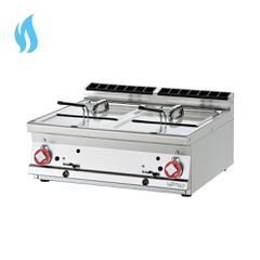 INOXWEB 2027- Φριτέζα αερίου διπλή 13+13 lt F2/13T-78G