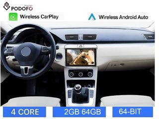 VW Passat (2005-2015) 10.1" Οθόνη Android Navigation | 2GB+64GB | Ασύρματο CarPlay & Aσύρματο Android Auto | GPS | WiFi | EQ | HiFi | FM/RDS