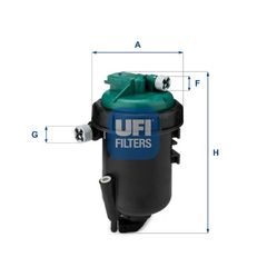 UFI ΒΑΣΗ ΦΙΛΤΡΟΥ ΠΕΤΡΕΛΑΙΟΥ FIAT LANCIA 1.3D