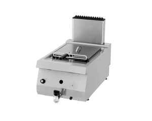 INOXWEB 2026-Φριτέζα βαρέως τύπου - 1 x 12L - αέριο - μονή μονάδα - με βρύση αποστράγγισης - 70cm βάθος MAX-09395002