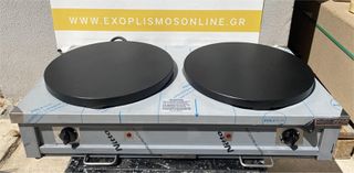 Κρεπιέρα Ηλεκτρική Διπλή Επιτραπέζια Φ40Cm 87x50x21Cm - Καινούργια.