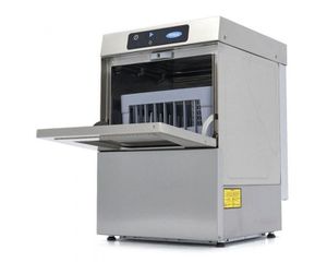 INOXWEB 2027-Πλυντήριο ποτηριων - 35 x 35 cm - με αντλία αποστράγγισης, λαμπρυντικού και σαπουνιού - Ψηφιακή οθόνη - 230V MAX-09211001