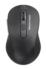 POWERTECH ασύρματο ποντίκι PT-1466, USB δέκτης, έως 1600DPI, μαύρο