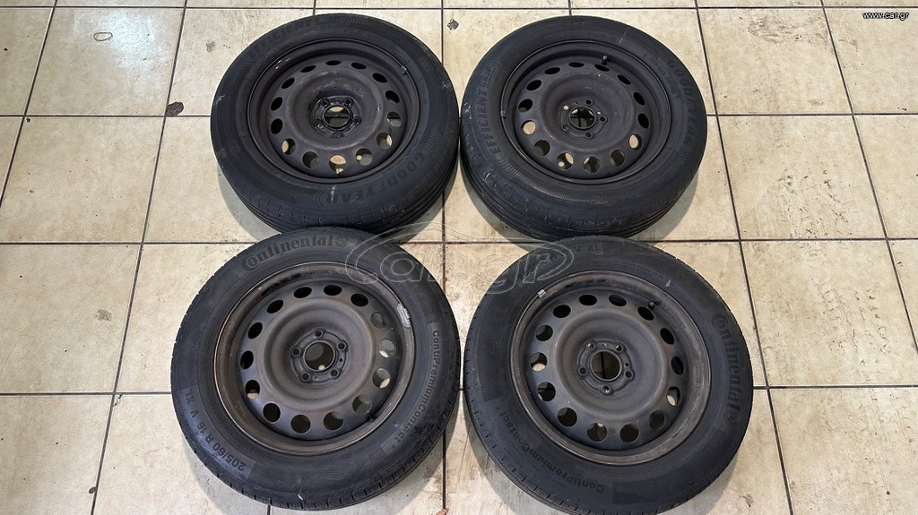 ΓΝΗΣΙΕΣ ΖΑΝΤΕΣ ΜΕ ΧΙΟΝΟΛΑΣΤΙΧΑ ΓΙΑ OPEL COMBO 5X108 ΚΑΡΕ ΜΕ ΕΛΑΣΤΙΚΑ 205/60/16 GOODYEAR DOT23