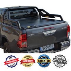 ΚΑΠΑΚΙ ΚΑΡΟΤΣΑΣ ΡΟΛΟ ΑΛΟΥΜΙΝΙΟΥ ΜΕ SPORT ROLL-BAR TEK 2 MAX 9080 ROLL+RB 424BL TOYOTA HILUX REVO 2016+ & HILUX