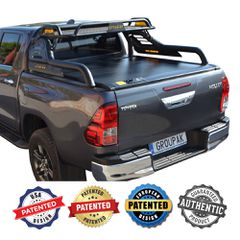 ΚΑΠΑΚΙ ΚΑΡΟΤΣΑΣ ΡΟΛΟ ΑΛΟΥΜΙΝΙΟΥ ΜΕ ROLL-BAR ΜΕ ΚΑΛΑΘΙ TEK 2 MAX 9080 ROLL+RB 424BL-BAS TOYOTA HILUX REVO 2016+ & HILUX 2021+