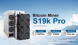 Asic miner Bitmain atiner s19 k pro 120th