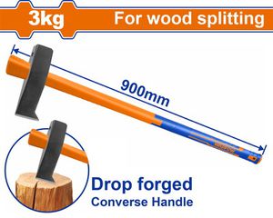 Wadfow WHM9323 Τσεκουροβαριά Σχισίματος Πλαστικη Λαβή 3Kg