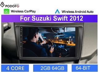 Suzuki Swift 2011-16 Android Car Radio 9" 2+64GB Ασύρματο CarPlay & Aσύρματο Android Auto | GPS | EQ | WiFi