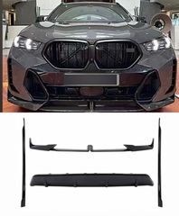 Aero Body Kit BMW X6 G06 LCI M-Sport (2024-) Black Knight Design Piano Black