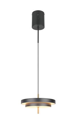 Φωτιστικό Κρεμαστό Trio Lighting KEATON 340219180 Μαύρο Ματ (Black Mat) και Χρυσό Χρώμα (Gold Coloured) 2300+3000+4000K