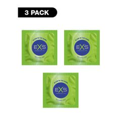 Exs Glowing Condom - 3pcs