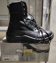 Μποτάκια Εργασίας no.43 και 46 Δερμάτινα Μαύρα