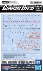 GUNDAM - Decal 123 Gundam The Origin Multiuse 4 - Model Kit