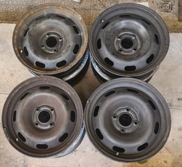 Ζάντες ατσάλινες 15", γνήσιες από Citroen & Peugeot, 4x108, 4 τεμάχια
