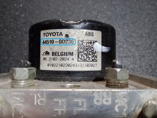 ABS TOYOTA YARIS, 44510-0D230, 89541-0D150, 445100D230, 895410D150, 06210220244, 06210962273, 28570098133, 06.2102-2024.4, 06.2109-6227.3, 28.5700-9813.3, ΜΟΝΑΔΑ ΕΛΕΓΧΟΥ ΦΡΕΝΟΥ