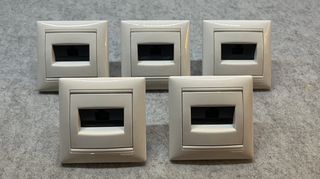 Legrand Valena 5x Πρίζες Δικτύου RJ45  Cat6 σε Λευκό Χρώμα 774246