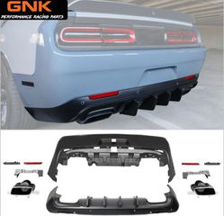 ΠΡΟΦΥΛΑΚΤΗΡΑΣ ΠΙΣΩ DODGE CHALLENGER Rear Bumper + Diffuser + Exhaust Tips – Conversion to 2015+ 08/14