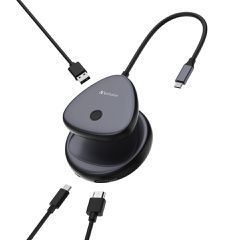 Verbatim - Share My Screen USB-C Wireless Display Adapter 4K w/Hub / Computers-thumb-2