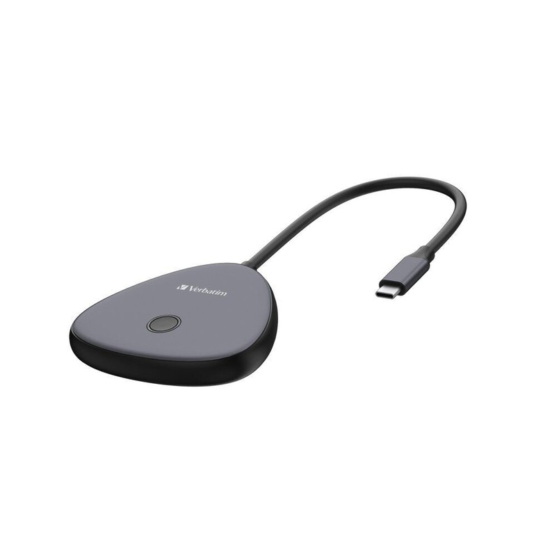 Verbatim - Share My Screen USB-C Wireless Display Adapter 4K w/Hub / Computers