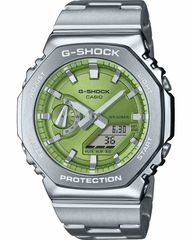 Casio G-Steel Dual Time Chronograph Silver Stainless Steel Bracelet GM-2110D-3AER