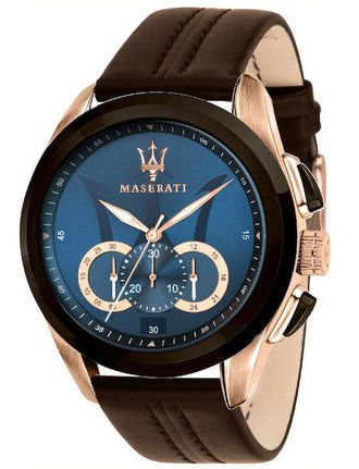 Maserati Traguardo Brown Leather Strap R8871612024