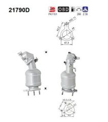 ΚΑΤΑΛΥΤΗΣ OPEL ASTRA H/J - CORSA D - MERIVA B - ZAFIRA B - MOKKA 1.7 CDTI 2007-2019 + CHEVROLET CRUZE / TRAX 1.7 D 2012- KARALOIZOS exhaust