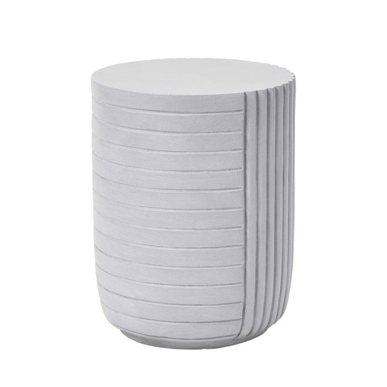 GEOMETRICAL 2 SIDE TABLE ΛΕΥΚΟ 35x35x46