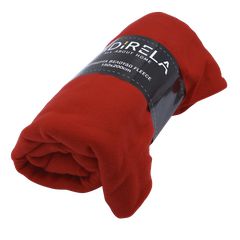 Κουβέρτα Fleece 100% πολυέστερ διαστάσεων 150x200cm σε χρώμα κόκκινο