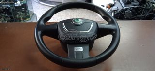 ΤΙΜΟΝΙ ΜΕ AIRBAG ΔΕΡΜΑ VRS FACELIFT 2006-2013 ΑΡΙΣΤΗ ΚΑΤΑΣΤΑΣΗ!!!