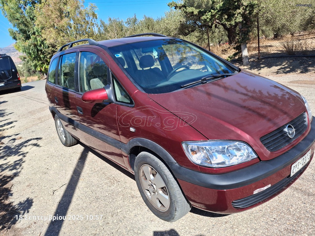 Opel Zafira Tourer 2001 7 ΘΕΣΕΩΝ  ΥΓΡΑΕΡΙΟ MINI VAN