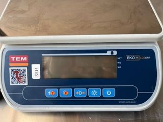 ΖΥΓΑΡΙΑ TEM (TSRP+LCD) ,Μέγιστο βάρος: 30 κιλά, ηλεκτρονική ζυγαριά εργαστηρίου ή επαγγελματικής χρήσης,Δυνατότητα ενσύρματης τροφοδοσίας ρεύματος ή φορητής χρήσης με μπαταρία ,Διαστάσεις: 21x28cm
