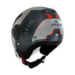 ---Κλειστά έως 21/8/2026--- Κράνος AXXIS Metro S ECE22.06 Techno γκρι gloss B2-thumb-1