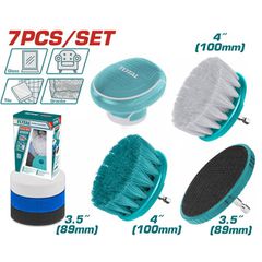 TOTAL ΕΠΑΓΓ. ΣΕΤ ΒΟΥΡΤΣΕΣ ΚΑΘΑΡΙΣΜΟΥ ΔΡΑΠΑΝΟΥ 1/4" 7ΤΕΜ (TACB0701)