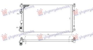 Ψυγείο Νερού 1.9 - 2.2 - 2.5 - 3.0 Dci Πετρέλαιο & / - Ac (727x389) (93179722) 2003- για NISSAN INTERSTAR 02-09