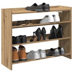 Ράφι παπουτσιών Artisan Oak 80x25x62 cm Κατασκευασμένο ξύλο 859922