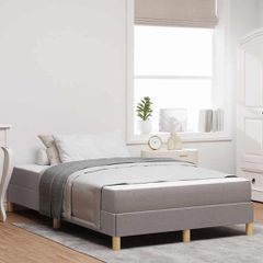 Κρεβάτι με ελατήρια Taupe 120 x 190 cm ύφασμα 3398553