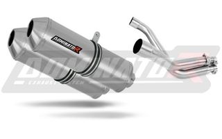 Dominator Εξατμίσεις Διπλά Τελικά OVR S.Steel Honda FMX 650 2005 - 2010 Με Σιγαστήρες