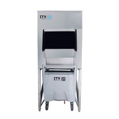 INOXWEB 2026-Αποθήκη για παγομηχανή με καρότσι 300+112Kg SCS300