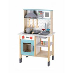 Ξύλινη Κουζίνα Παιδική με Ήχο & Αξεσουάρ - Tooky Toy (TH870)