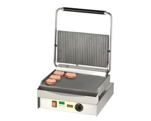 INOXWEB 2027-Grill Επαφής Chopper κάτω Λείο πάνω Ραβδωτό