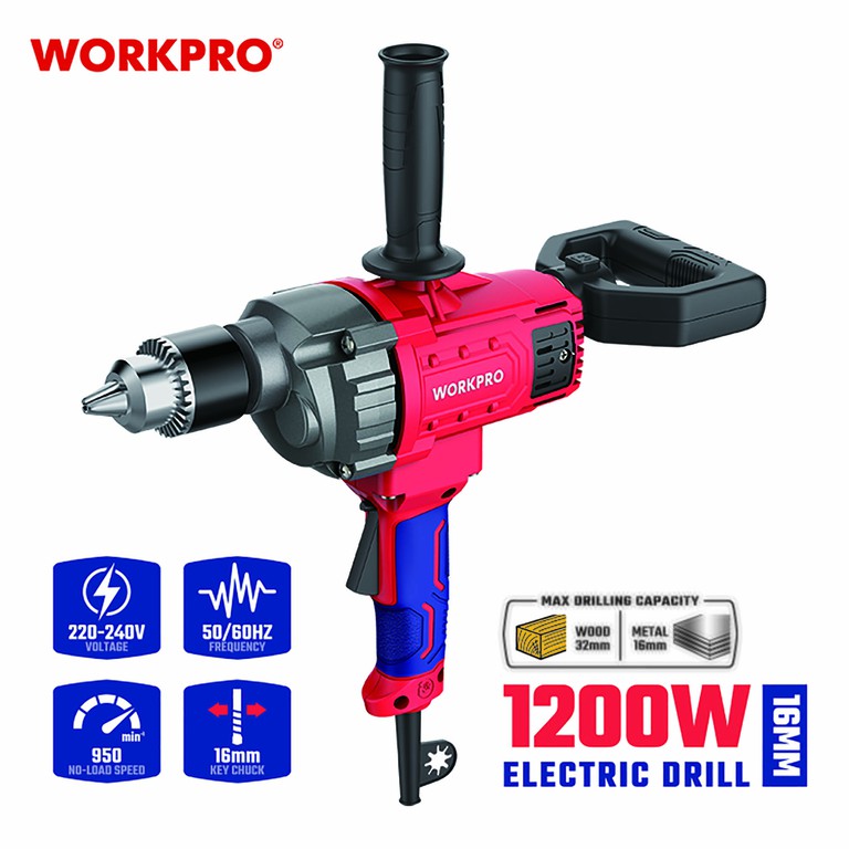 Δράπανο Ηλεκτρικό 1200W, Profi | WORKPRO WP470008
