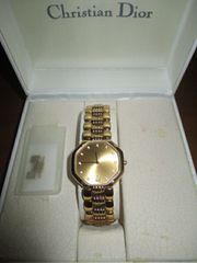 Ρολόι Christian Dior επίχρυσο 18 Κ καινούριο, αφόρετο